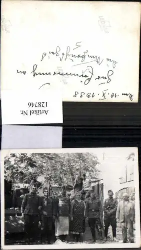 128746,Foto Wehrmacht Soldaten Familie Uniform Fleischhacker Schürze Koch