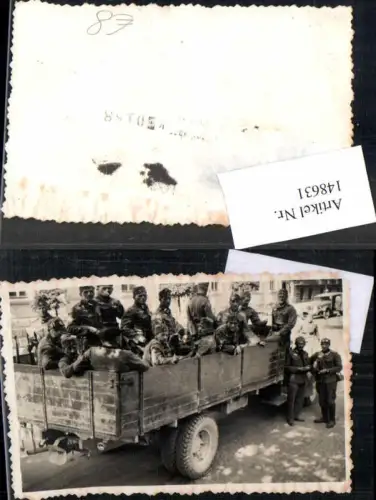 148631,Foto Wehrmacht Soldaten KFZ LKW Stiefel Kappe
