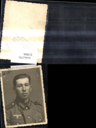 215886,WW2 Foto Wehrmacht Soldat Uniform