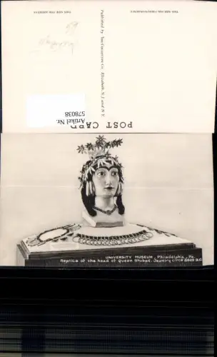 578038,Replica of the head of Queen Shubad Jewelry Schmuck Archäologie Ausgrabung