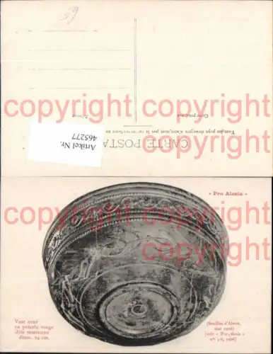 465277,Pro Alesia Vase orne Geschirr Schale Archäologie Ausgrabung