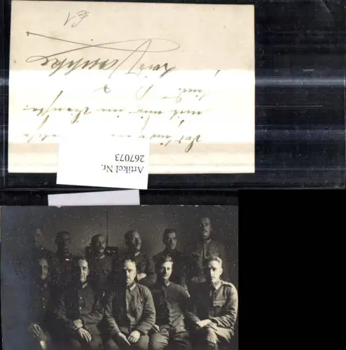 267073,Foto WW1 Soldaten Uniform Gruppenbild