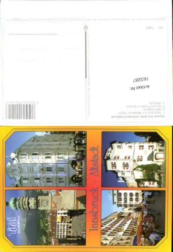 763287 Innsbruck Altstadt, Stadtturm Goldenem Dachl, Helblinghaus Innsbruck-Stadt