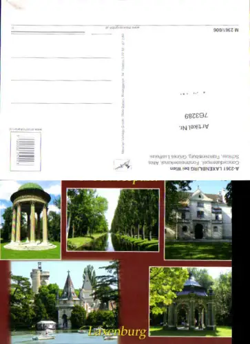 763289 Laxenburg Concordiatempel Forstmeisterkanal Franzensburg Grünes Lusthaus Bez. Mödling