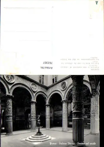 763307 Firenze Palazzo Vecchio, Fontana nel cortile Città metropolitana di Firenze Italy