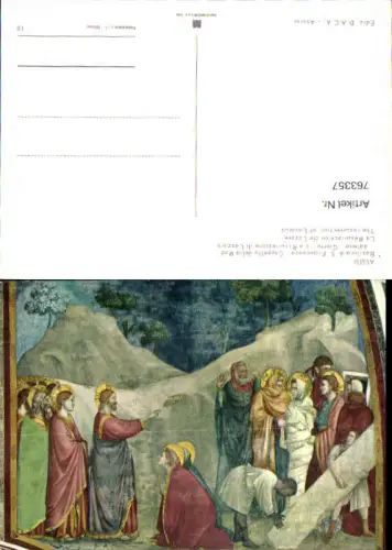 763357 Assisi, Basilica di S. Francesco, La Risurrezione di Lazzaro Provinz Perugia Italy