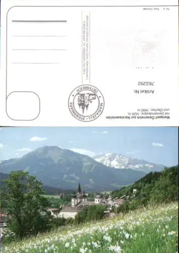 763292 Mariazell zur Narzissenblüte mit Gemeindealpe und Ötscher Bez. Bruck-Mürzzuschlag