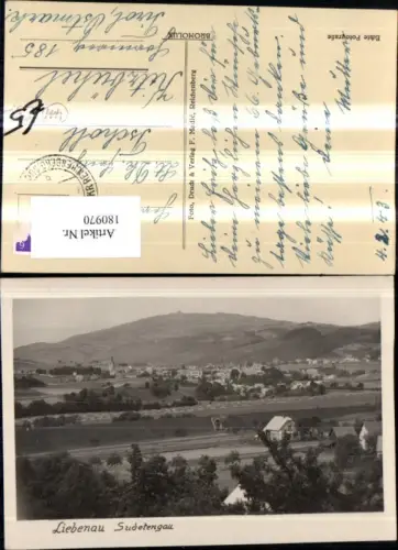 180970,Reichenberg Foto Ak Liebenau Totale