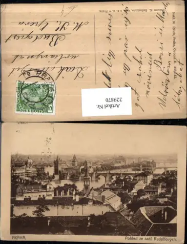 229870,Prag Praha Pohled ze sadu Rudolfovych Totale
