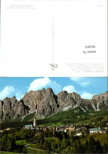 763365 Cortina d'Ampezzo Panorama con i Pomagagnon Provinz Belluno Italy