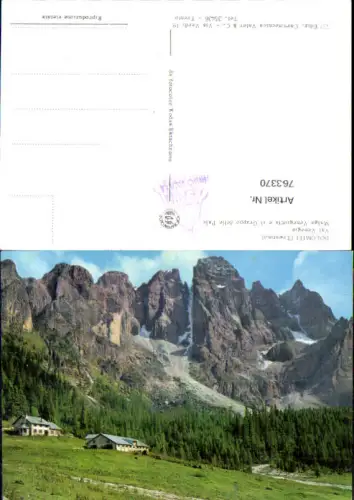 763370 Val Venegia Malga Venegiota Gruppo delle Pale Trento Trient Italy