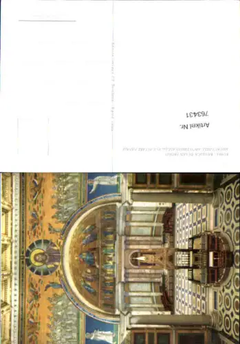 763431 Roma Basilica di San Paolo Mosaici dell'arco trionfale (Sec. V) e altare papale Rom Italy