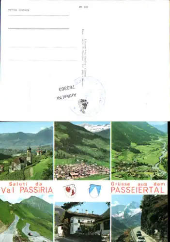 763363 Passeiertal Jaufenpass Meran Merano Passeier St. Leonhard Burggrafenamt Italy