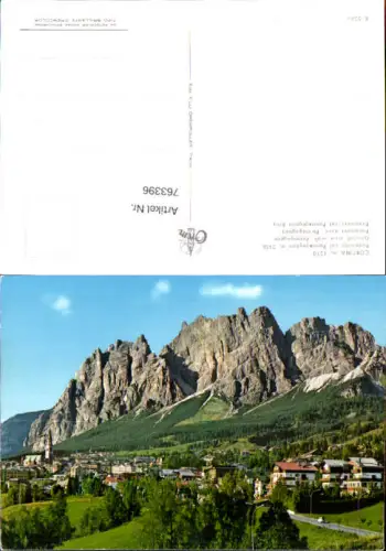 763396 Cortina d'Ampezzo Panorama col Pomagagnon Belluno Italy