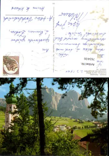 763406 Kastelruth mit dem Seis Siusi Schlern Trentino Bozen Italy