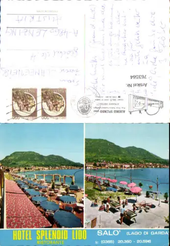 763564 Salò Lago di Garda Gardasee Hotel Splendid Lido Ristorante Brescia Italy