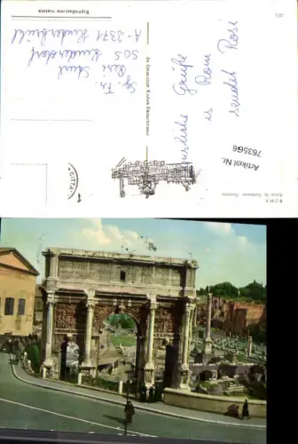 763566 Rom, Arco di Settimio Severo Rom Italy