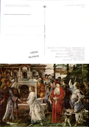 763581 Città del Vaticano Cappella Sistina Tentazione di Cristo (Botticelli) Vatikan Vatican City