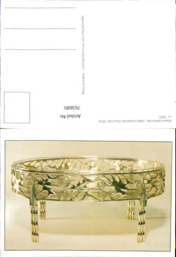 763695 Wien Wiener Werkstätte, Silberständer für Glasschale Bez. Wien