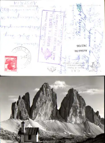 763706 Tre Cime di Lavaredo (Drei Zinnen) Sexten Gröden Belluno Italy