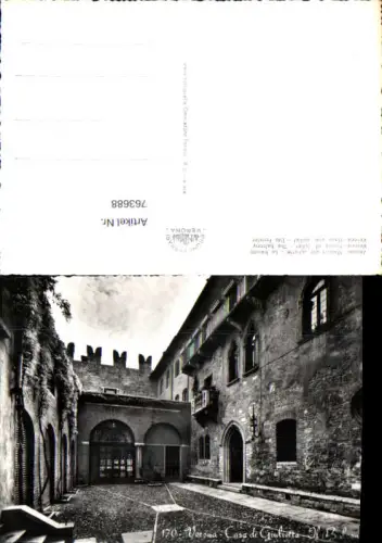 763688 Verona Casa di Giulietta Provinz Verona Italy