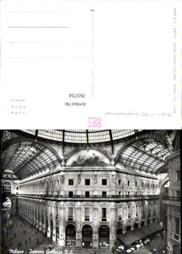 763734 Milano Interno Galleria V.E. Mailand Italy