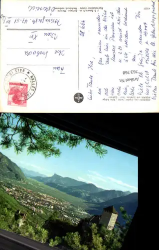 763768 Meran mit Schloss Tirol Tirolo Burggrafenamt Italy Merano