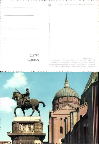 763770 Padova Basilica del Santo Monumento al Gattamelata Padua Italy