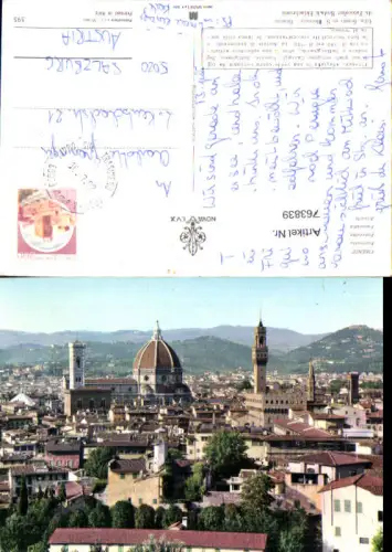 763839 Florenz Panorama mit Dom Florenz Italy