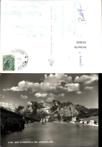 763859 Lago di Misurina Sorapis Provincia di Belluno Italy Cortina