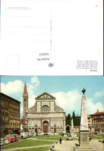 763833 Firenze Piazza Santa Maria Novella Bus Autobus Florenz Italy
