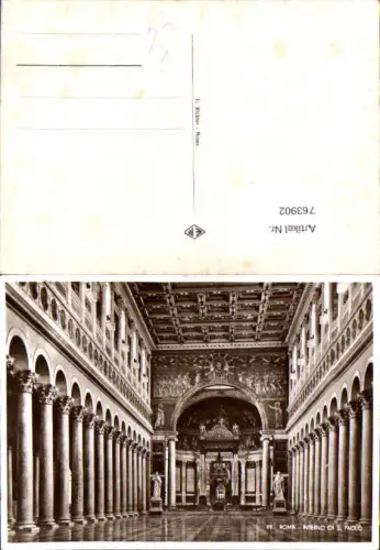 763902 Roma Interno di S. Paolo Rom Italy