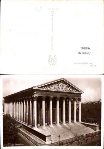 763893 Paris La Madeleine Paris France
