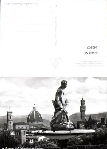 763963 Firenze dal Giardino di Boboli Florenz Italy