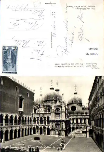 764038 Venedig Palazzo Ducale, Cortile e Scala dei Giganti Venezia Italy