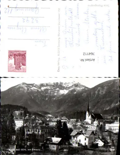 764112 Bad Ischl mit Zimnitz Bez. Gmunden