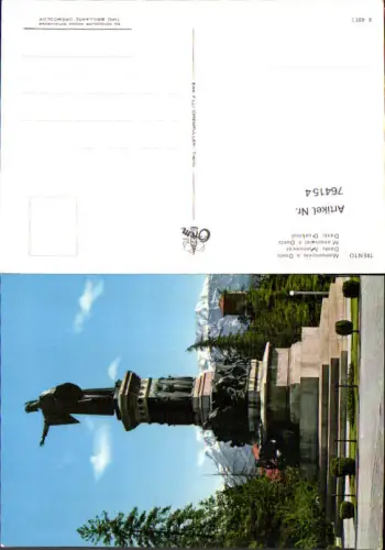 764154 Trento Monumento a Dante Provinz Trient Italy