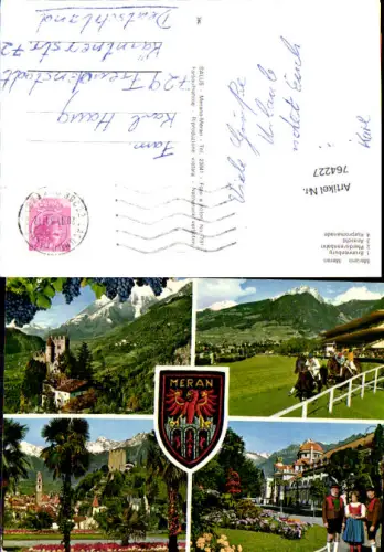 764227 Meran Brunnenburg Pferderennbahn Kurpromenade Burggrafenamt Italy