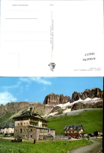 764217 Passo Pordoi Dolomiti Hotel SAVOIA VW Bully Canazei Trentino Trento Trient Italy