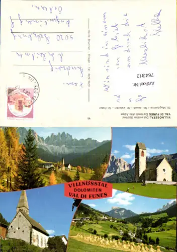 764312 Villnößtal Val di Funes St. Magdalena Jakob Dolomiten Südtirol Trentino Italy