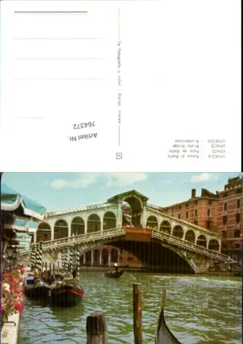 764372 Venedig Ponte di Rialto Venedig Italy