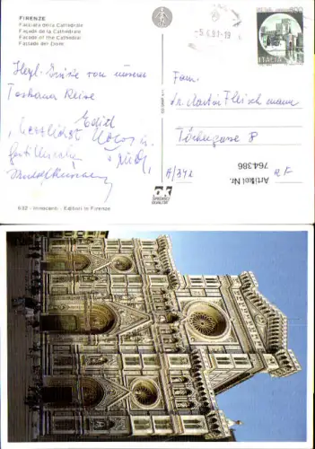 764386 Firenze Facciata della Cattedrale Florenz Italy
