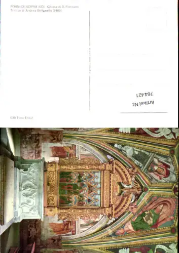 764421 Forni di Sopra Chiesa di S. Floriano, Trittico di Andrea Bellunello Udine Italy