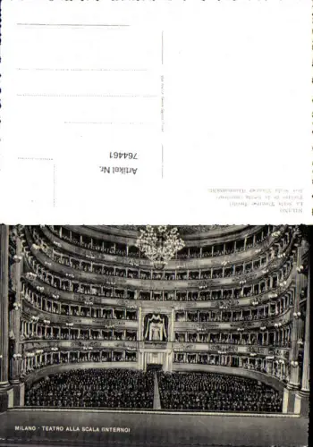 764461 Milano Teatro alla Scala (Interno) Mailand Italy