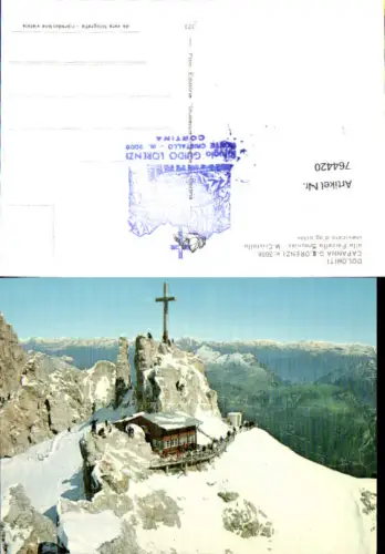 764420 Cortina d'Ampezzo Rifugio Guido Lorenzi am Monte Cristallo Belluno Italy