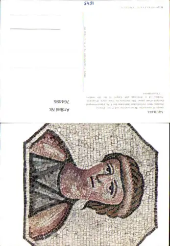 764495 Aquileia Mosaik Busto di giovinetta Provinz Udine Italy