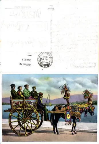 764517 Palermo Carretto Siciliano Karren Esel Palermo Italy