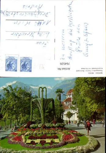764526 Meran Kurpromenade mit Kurhaus Burggrafenamt Italy