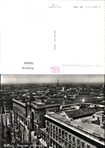 764484 Milano Panorama dal Duomo Mailand Italy