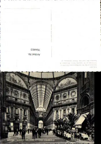 764463 Milano Interno Galleria Vittorio Emanuele Metropolitan City of Milan Italy